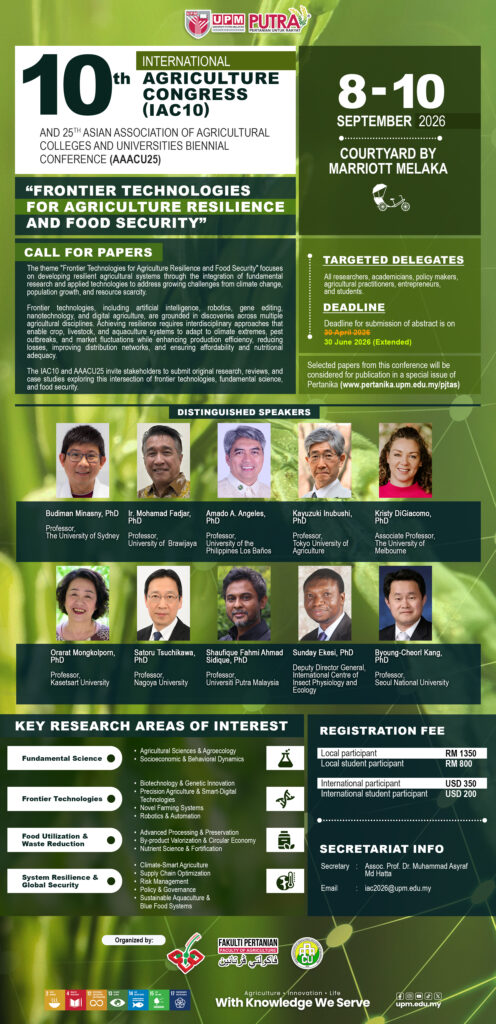 Call for Papers: Extended Deadline & Distinguished Speakers for IAC10 & AAACU25